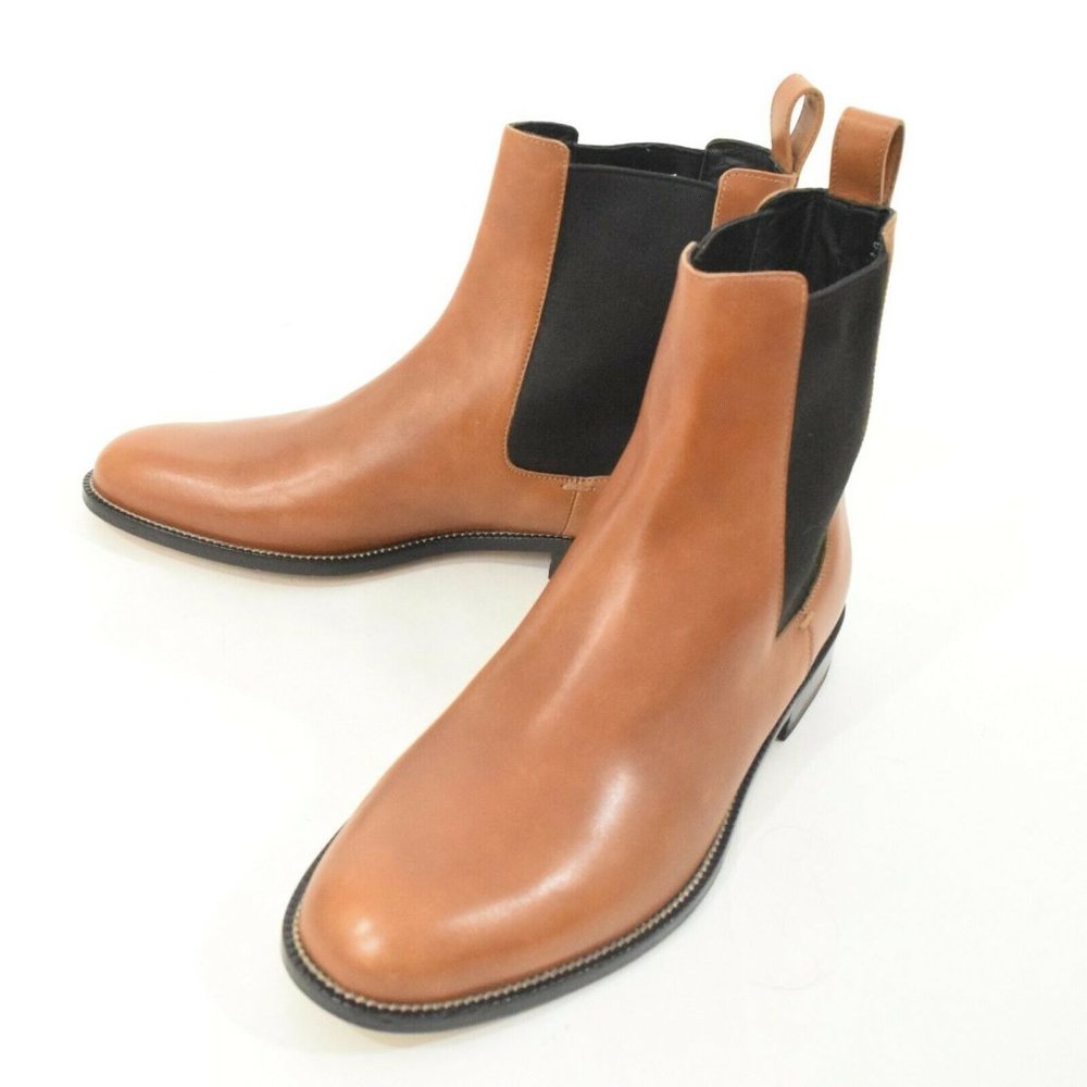 Gucci Saddle Brown Leather Pull-On Chelsea Boots - Picture 5 of 11